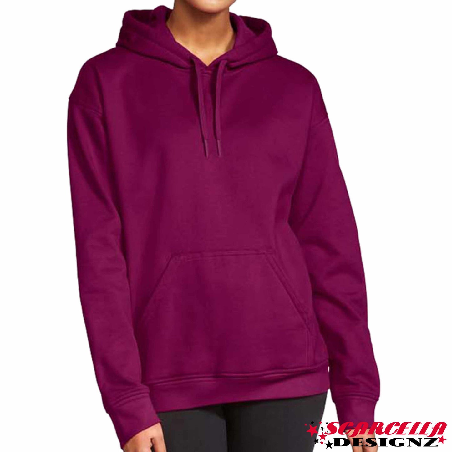 Gildan Softstyle SF500 Adult Hooded Sweatshirt (Dark Colours)