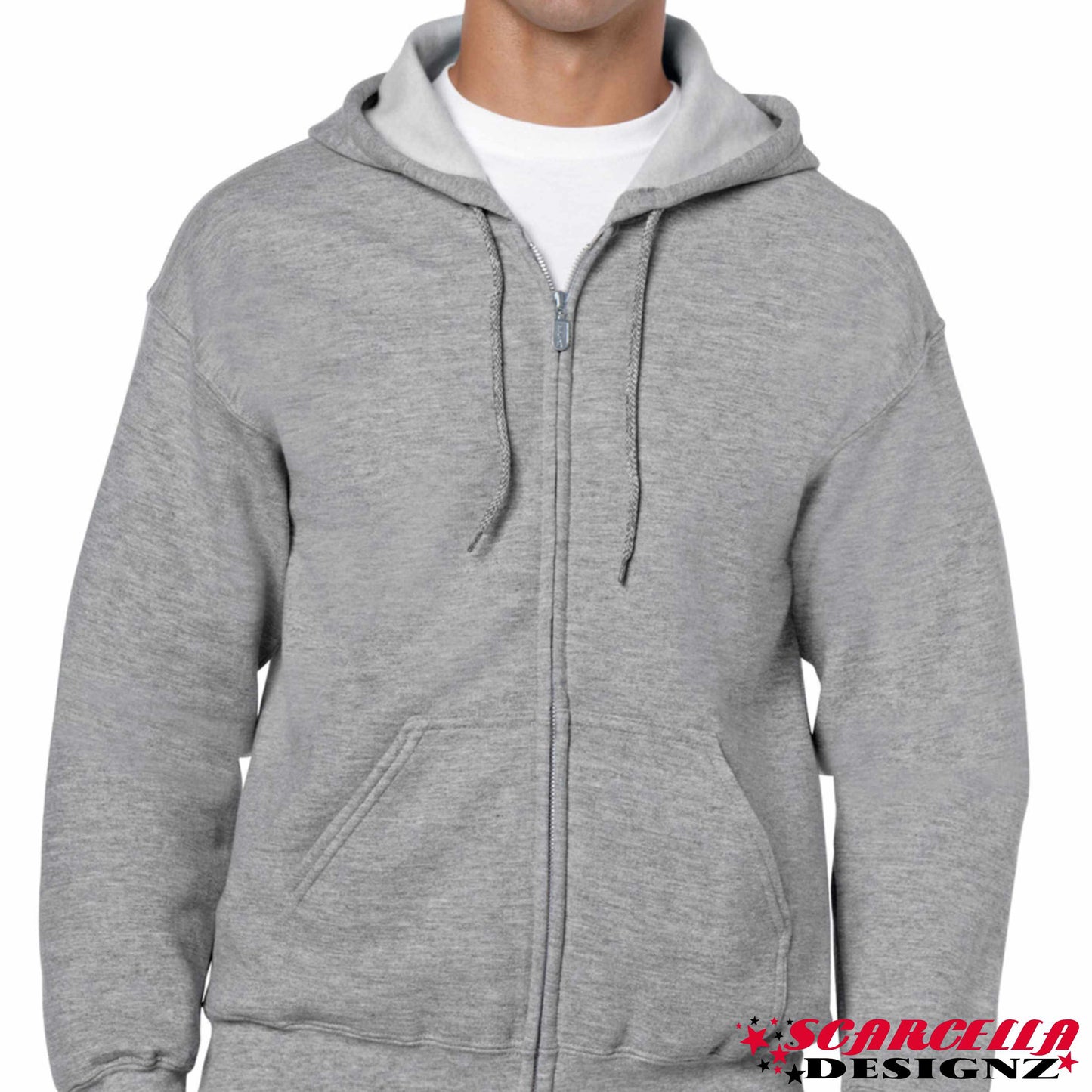 Gildan Heavyblend 18600 Adult Zip Hooded Sweatshirt