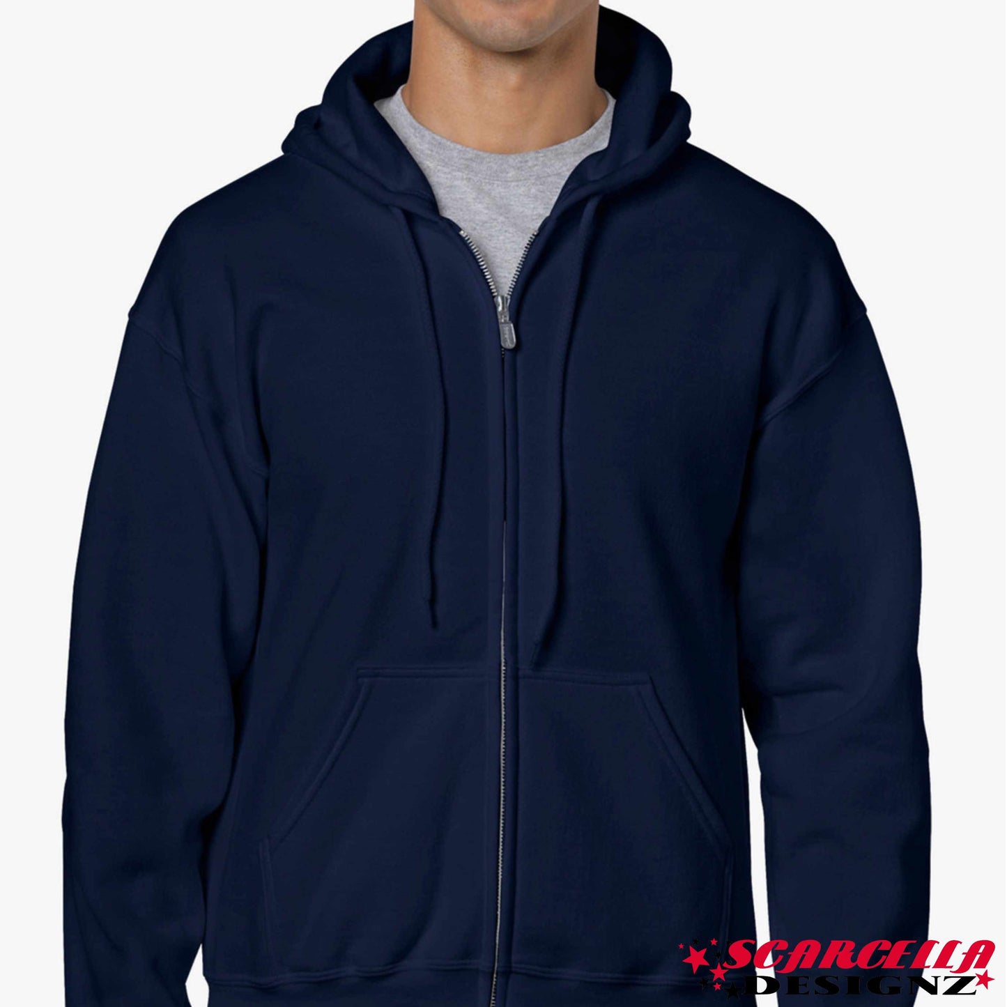 Gildan Heavyblend 18600 Adult Zip Hooded Sweatshirt