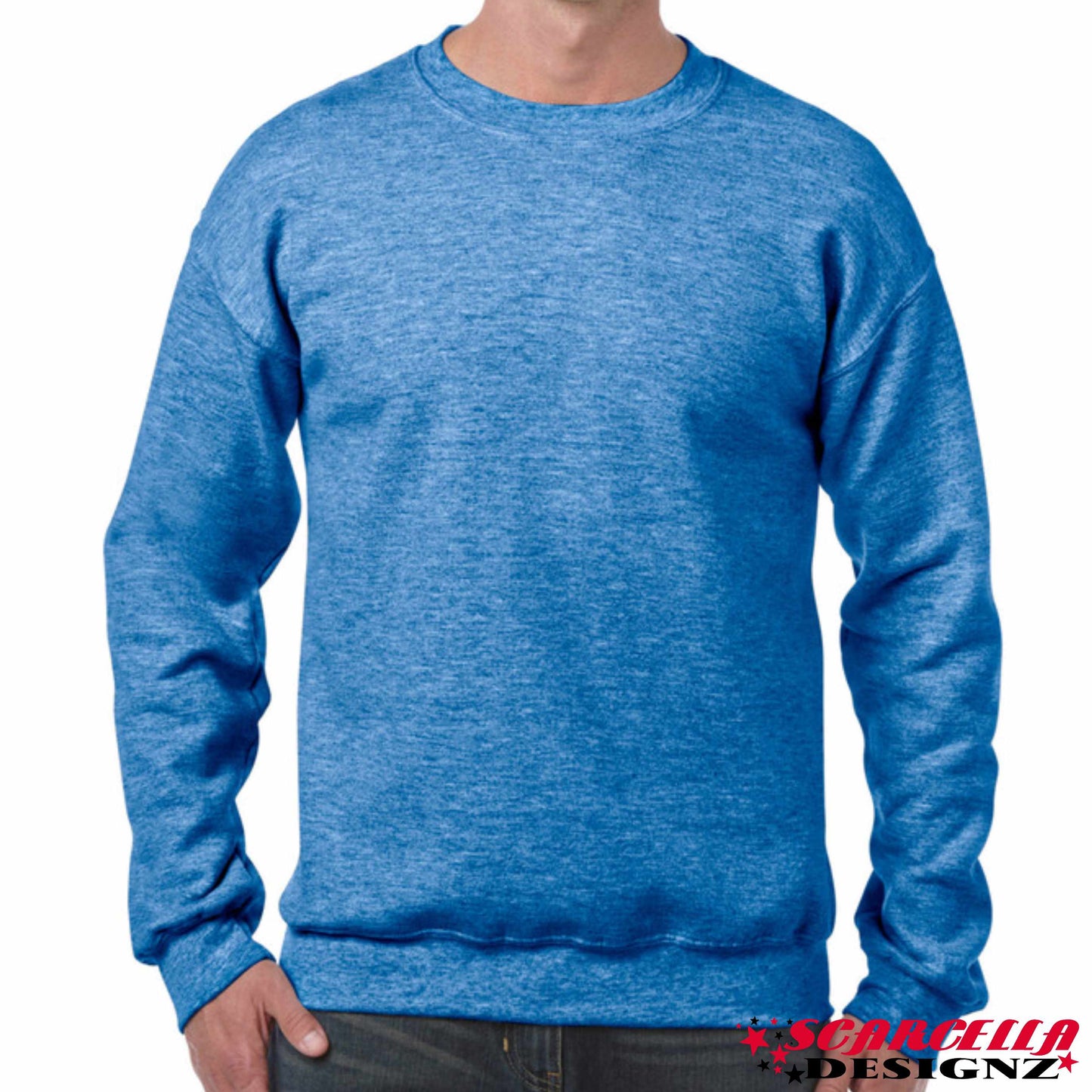 Gildan Heavyblend 18000 Adult Crewneck Sweatshirt (Heather Colours)