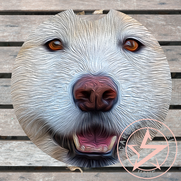 Round Car Coaster (Animal Designs)