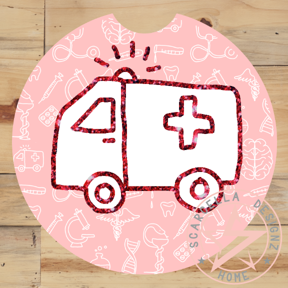 Round Car Coaster (Medical Designs)