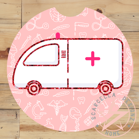Round Car Coaster (Medical Designs)