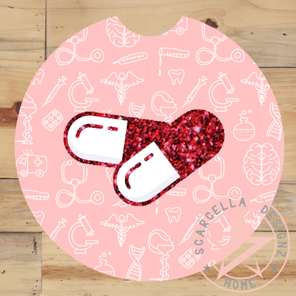 Round Car Coaster (Medical Designs)