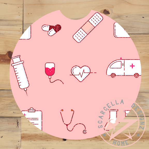 Round Car Coaster (Medical Designs)