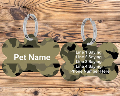 Doubled Sided Personalized Bone ID Tag
