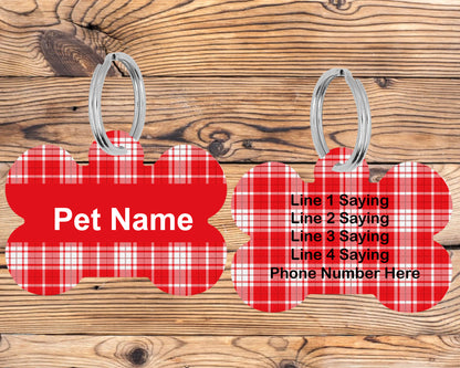 Doubled Sided Personalized Bone ID Tag