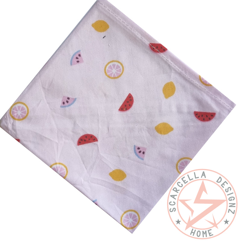 One Sided Printed Tie Up Cotton Pet Bandana