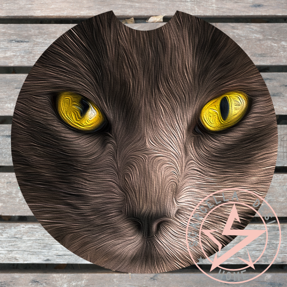 Round Car Coaster (Animal Designs)
