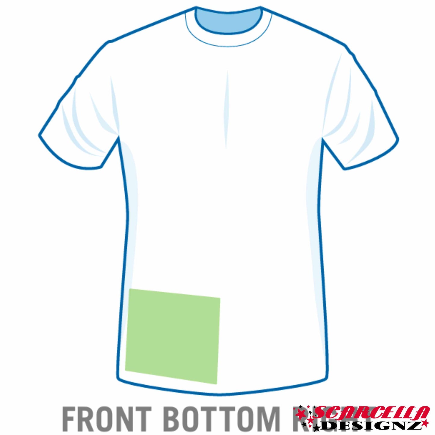 Heat Transfer Tee Shirt Vinyl Placement