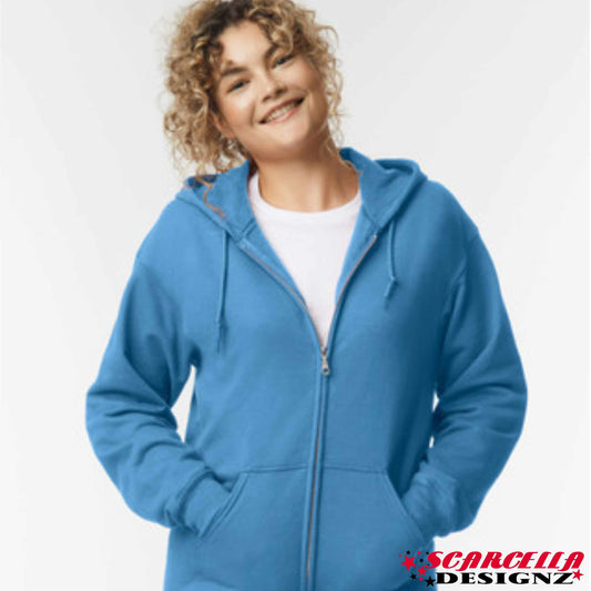 Gildan Heavyblend 18600 Adult Zip Hooded Sweatshirt