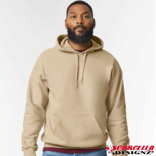 Gildan Softstyle SF500 Adult Hooded Sweatshirt (Dark Colours)