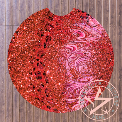 Round Car Coaster (Marble Leopard Designs)