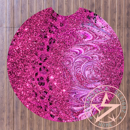 Round Car Coaster (Marble Leopard Designs)