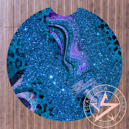 Round Car Coaster (Marble Leopard Designs)