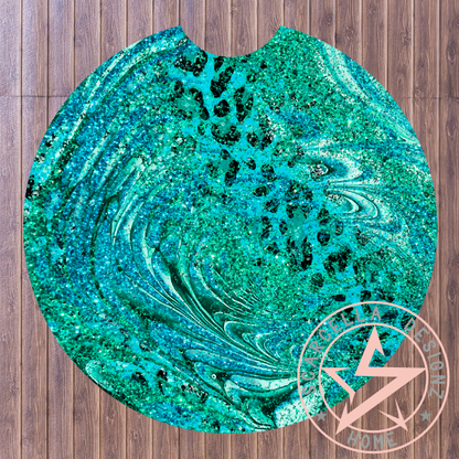 Round Car Coaster (Marble Leopard Designs)