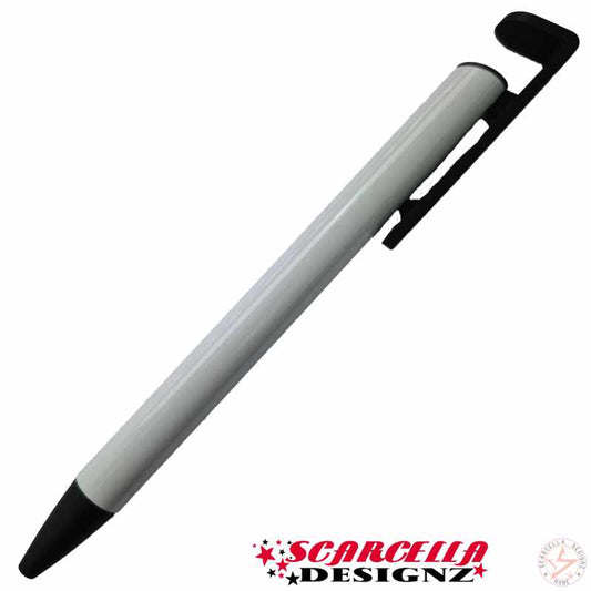 Design Your Own Black Ball Point Pen, with Phone Stand