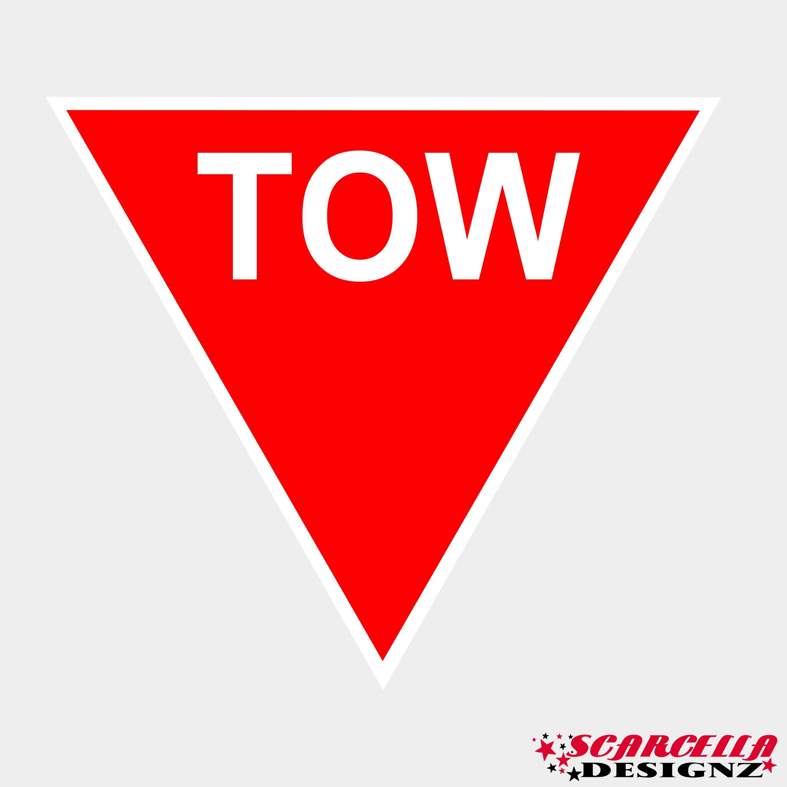 Tow Point Label Tow Labels – Scarcella Designz