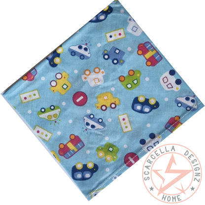 One Sided Printed Tie Up Cotton Pet Bandana