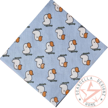 One Sided Printed Tie Up Cotton Pet Bandana