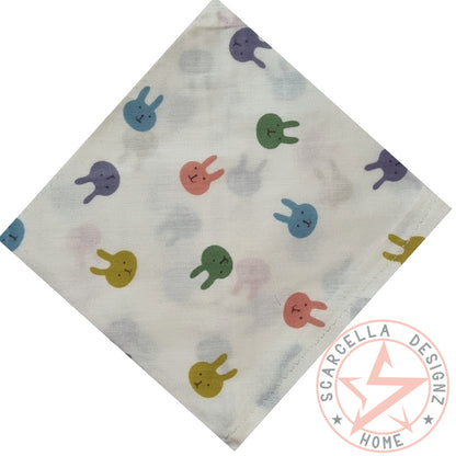 One Sided Printed Tie Up Cotton Pet Bandana