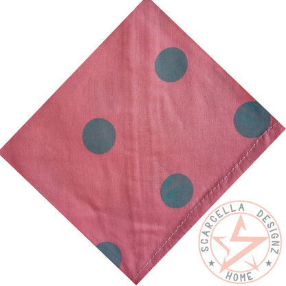One Sided Printed Tie Up Cotton Pet Bandana